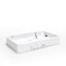 Jewelry Organizer Resin Tray, Bathroom Kitchen Dresser Vanity Tray Dish Ring Cosmetic Organizer for Candle Perfume Soap Shampoo Small Plant Home Decor